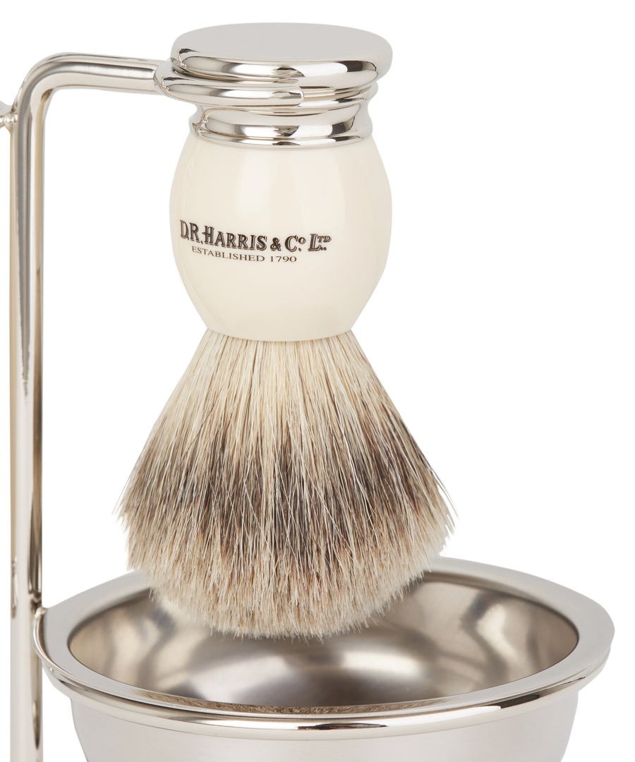 4 piece Shaving Set Ivory by D.R.Harris