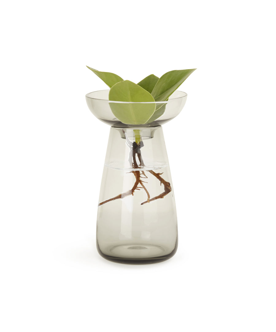 Aqua Culture Vase 130mm (Grey) by Kinto
