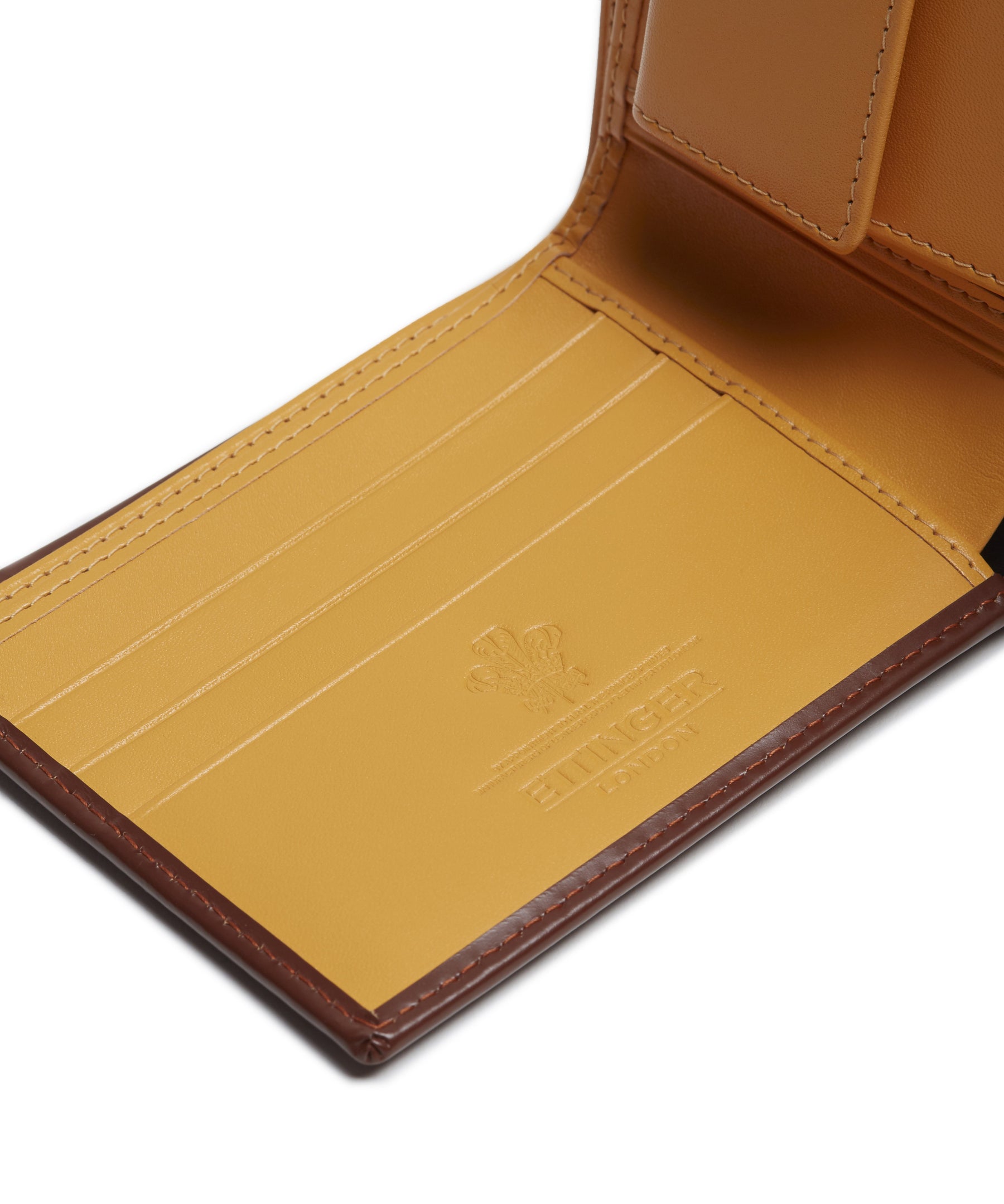 Bridle Hide Billfold Wallet w 3c/c & Coin Purse (Havana) by Ettinger