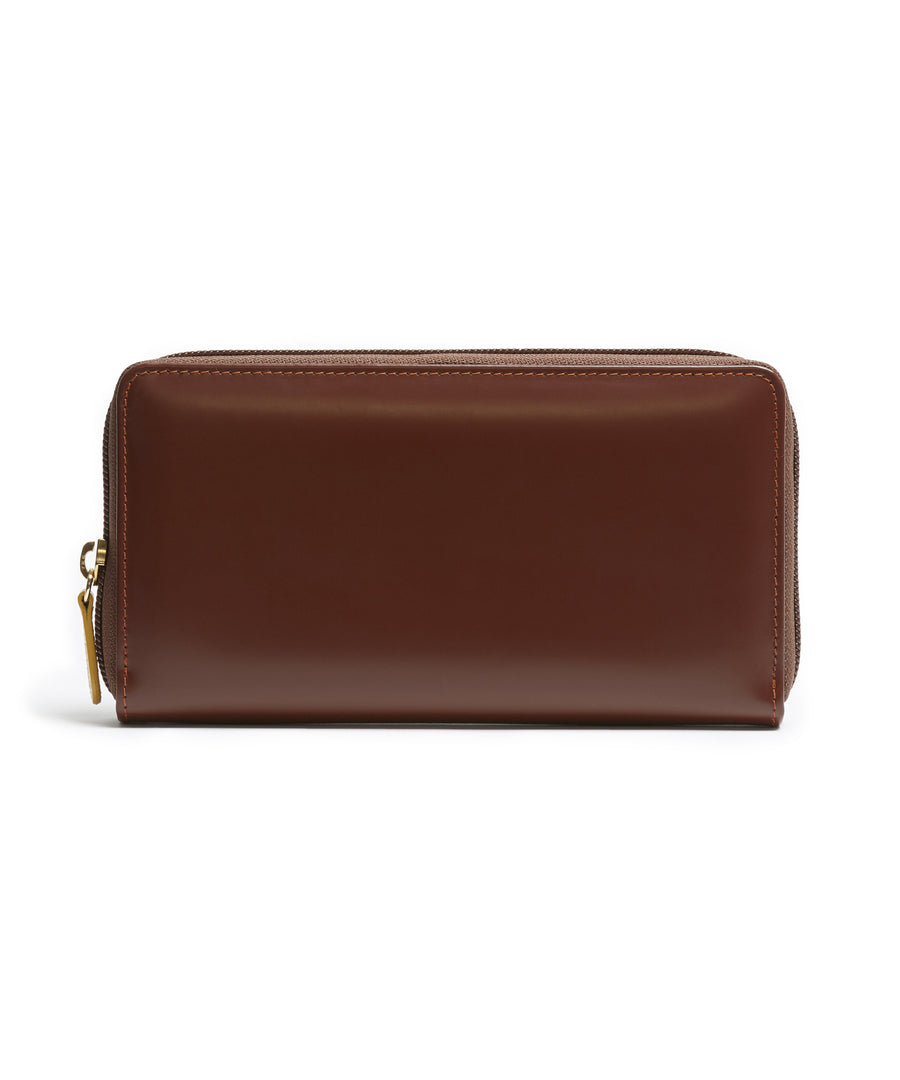 Bridle Hide Large Zip Around Purse (Havana) by Ettinger