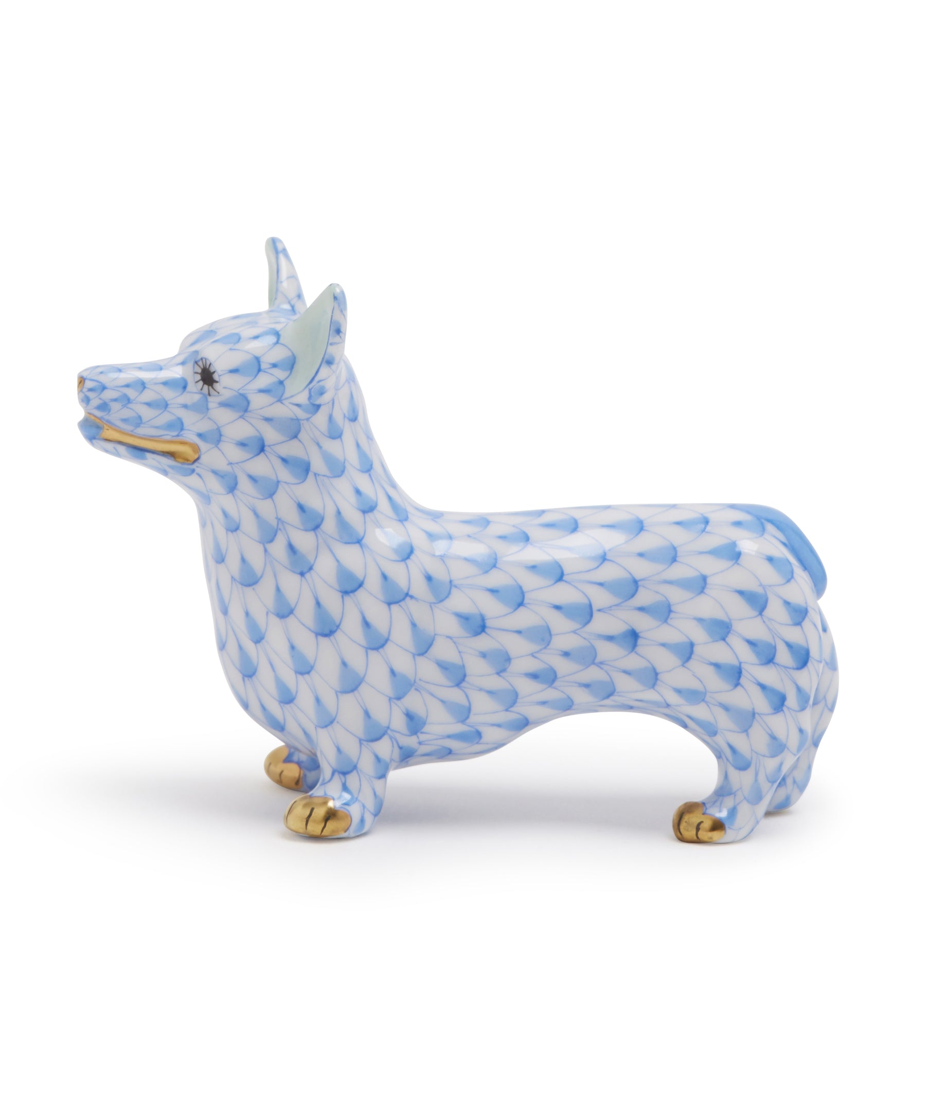 Corgi Figurine (Blue) by Herend