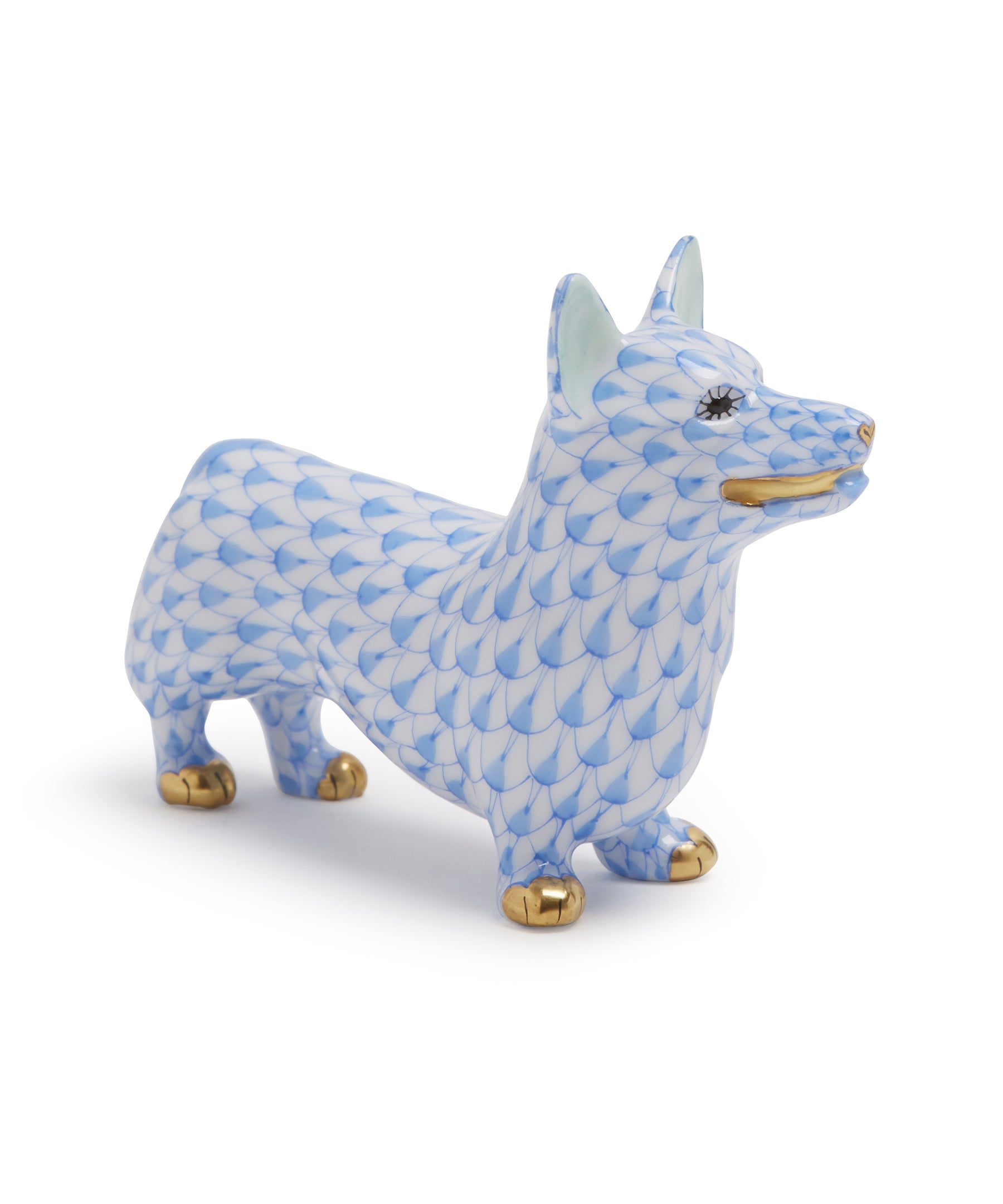Corgi Figurine (Blue) by Herend