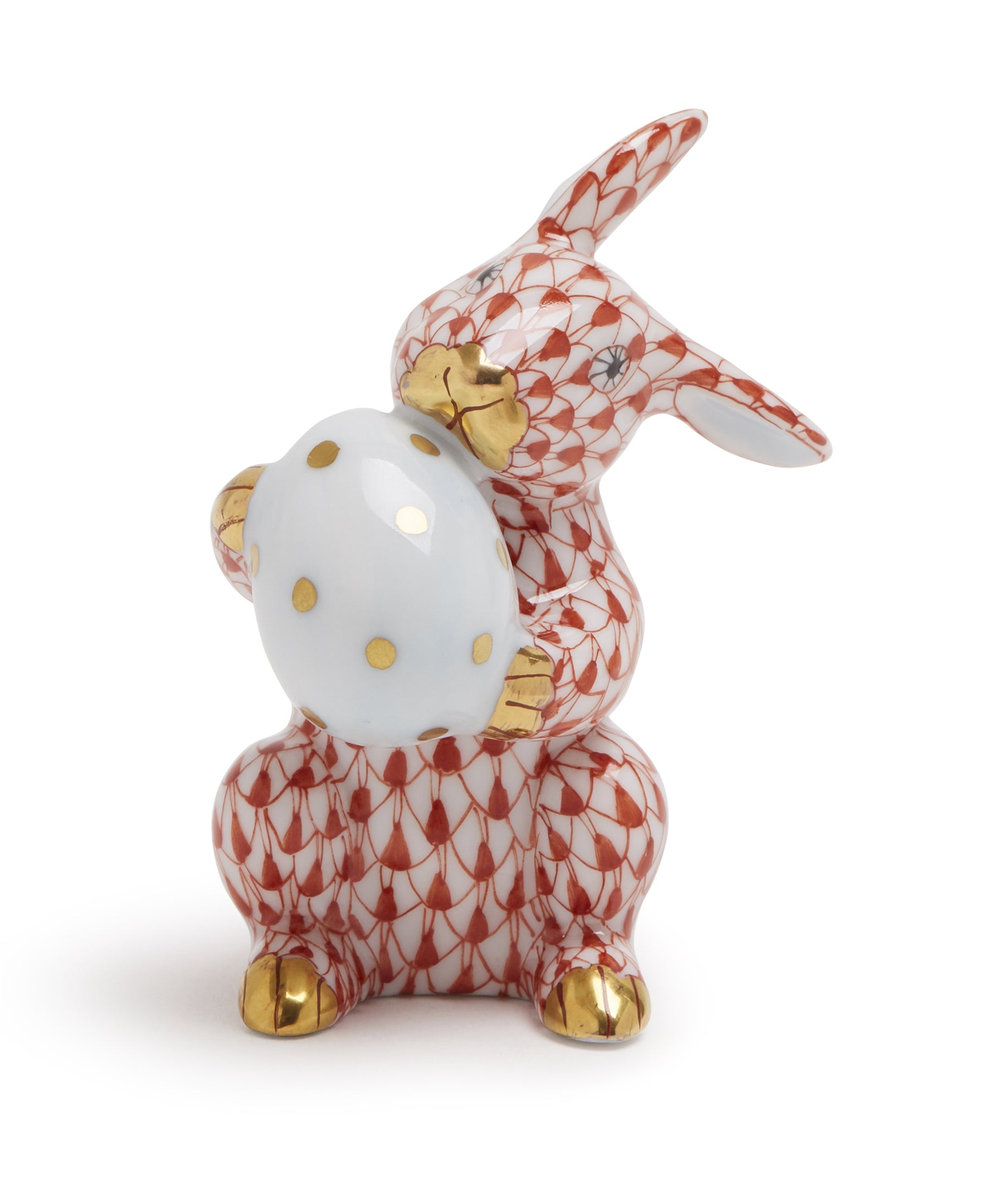 Easter Bunny w Egg Figurine by Herend