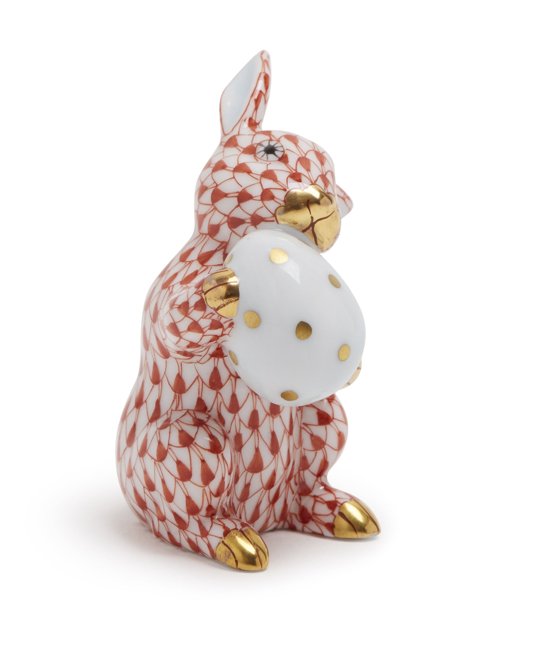 Easter Bunny w Egg Figurine by Herend