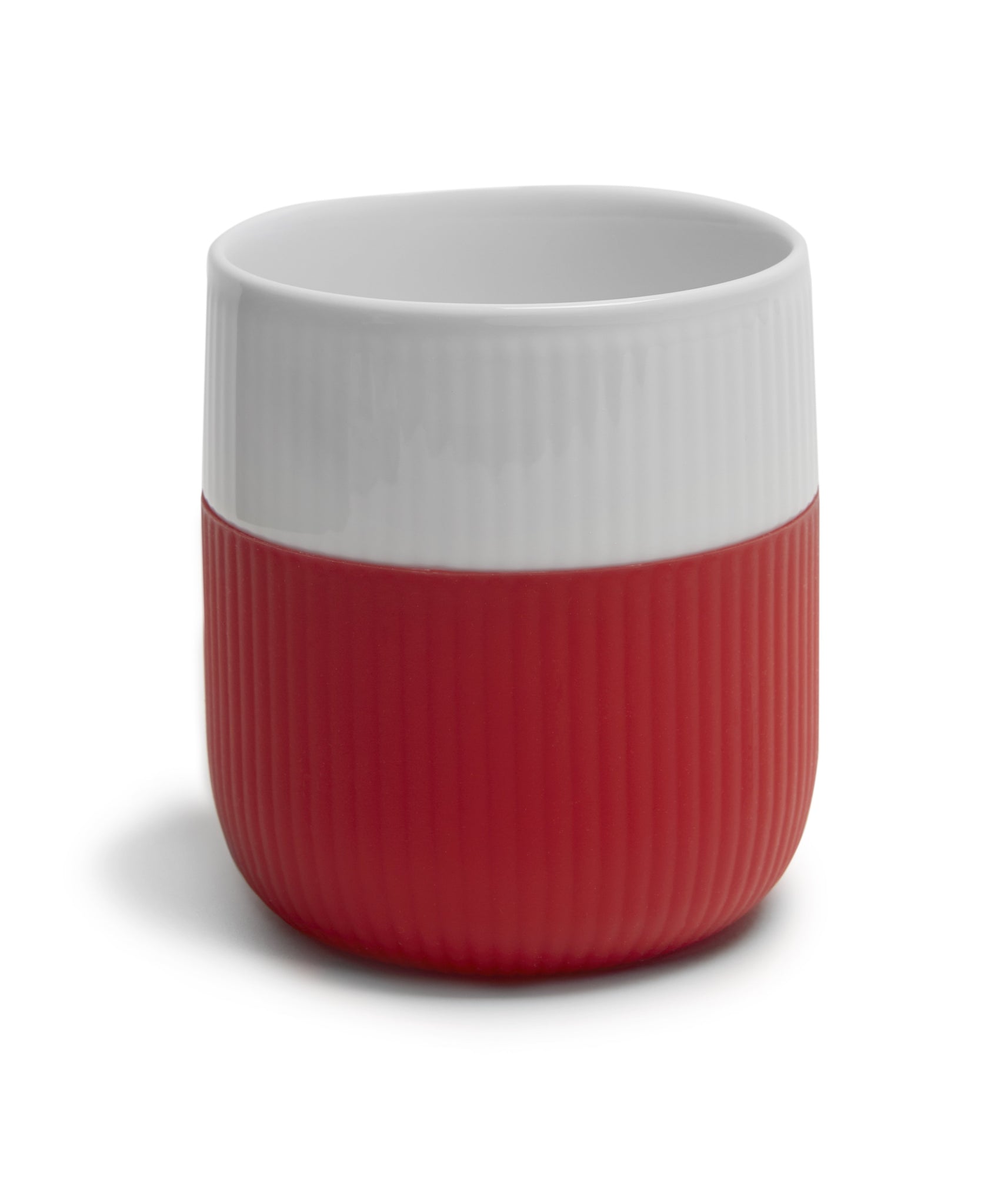 Fluted Contrast Mug (Scarlet Red) by Royal Copenhagen