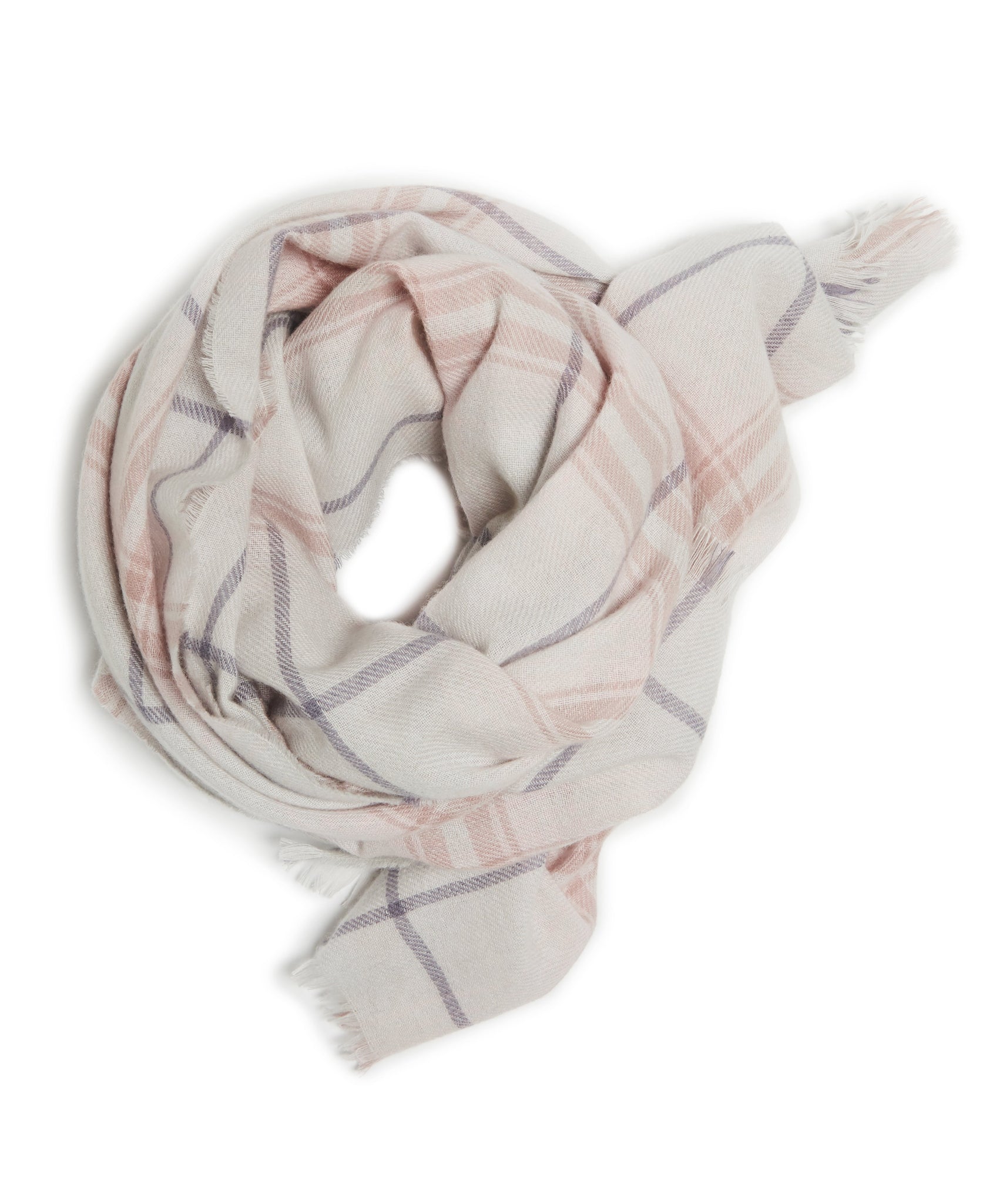 Grey Pink Scarf by Johnstons of Elgin