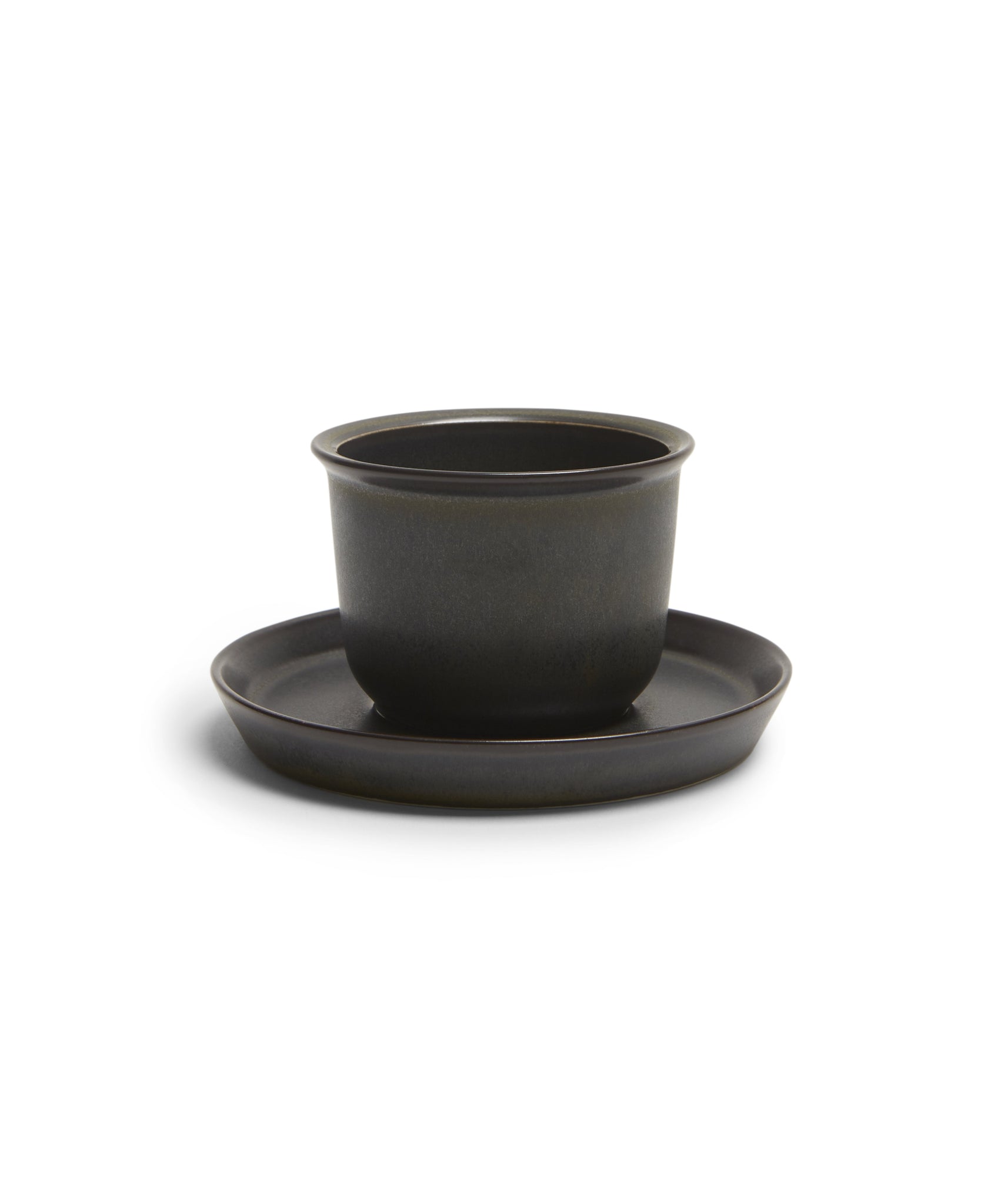 LT Cup & Saucer 160ml (Black) by Kinto