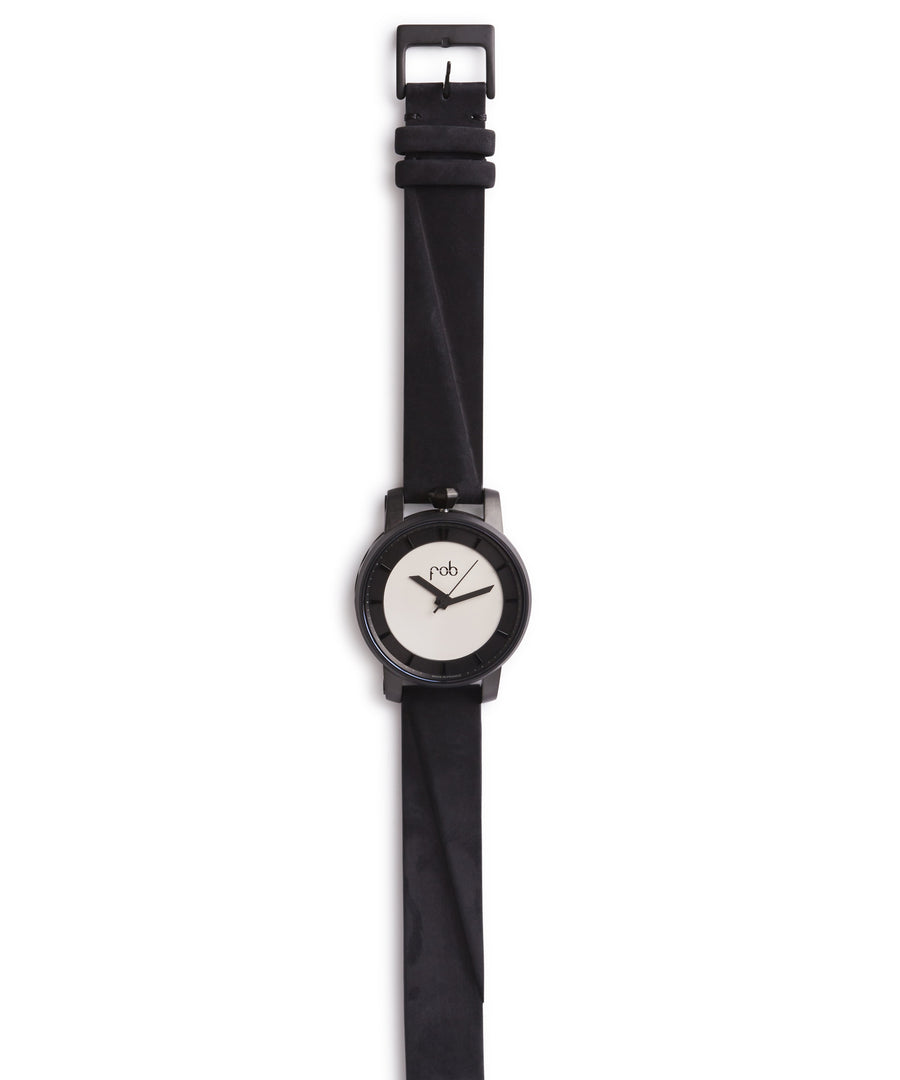 Neo Classic R360 Matte Black Solid White Silver by Fob Paris