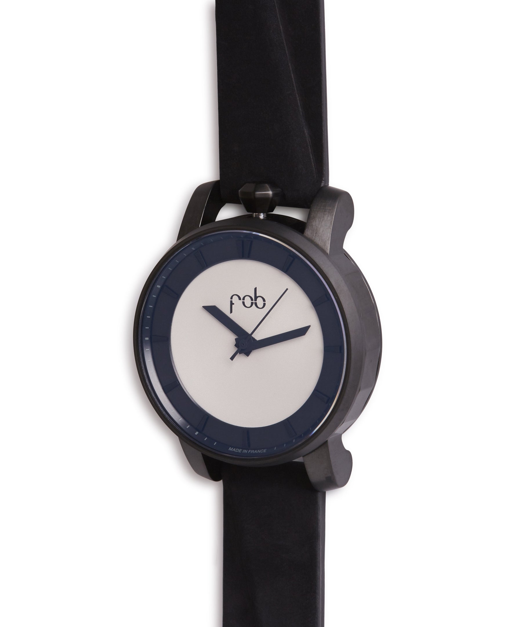 Neo Classic R360 Matte Black Solid White Silver by Fob Paris