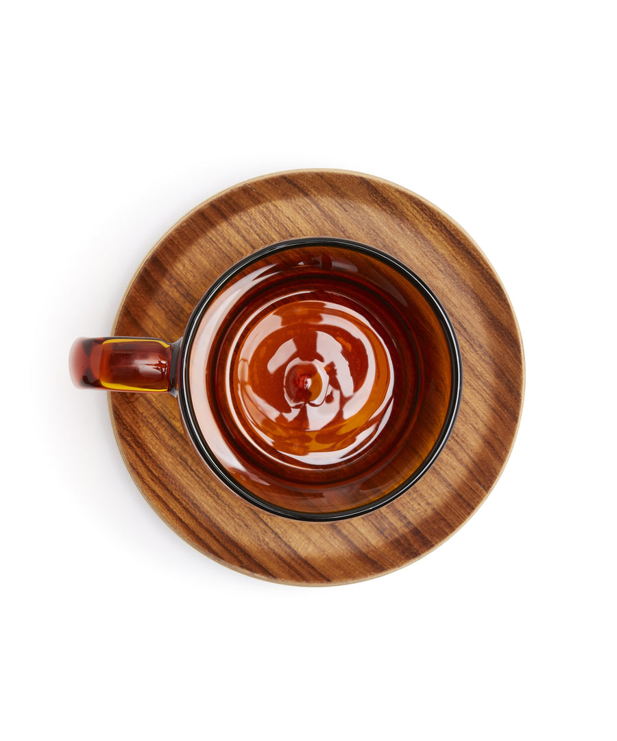 Sepia Cup & Saucer by Kinto