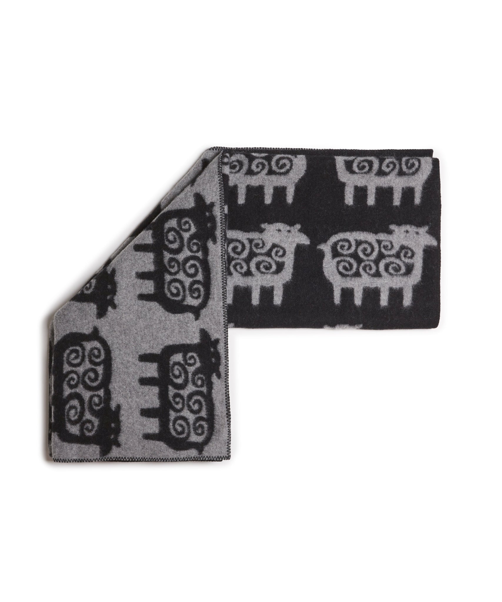 Sheep Blanket (Grey/Black) by Klippan