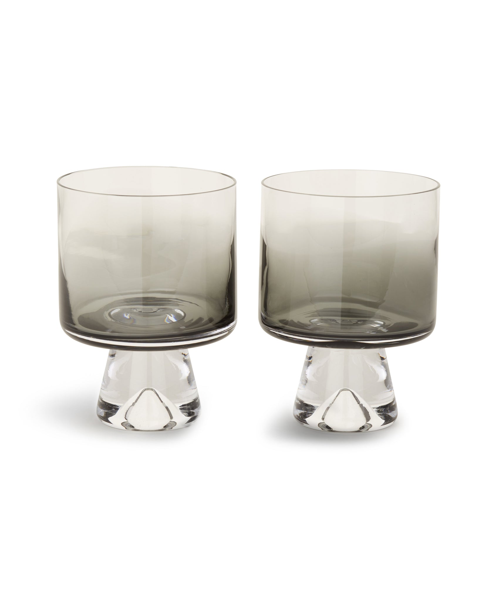 Tank Low Ball Glass (Black) x2 by Tom Dixon