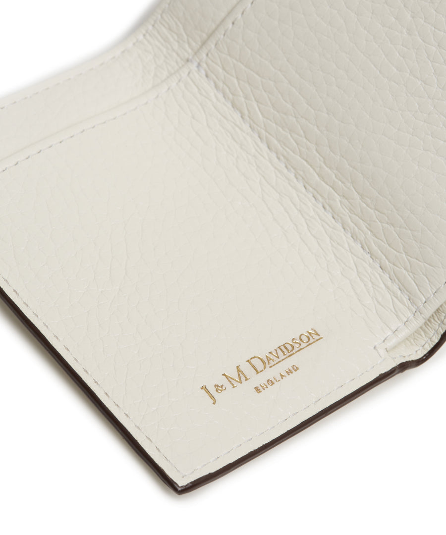 Two Fold Wallet (New White) by J&M Davidson